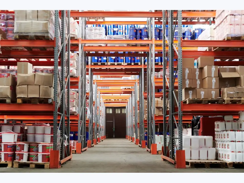 Truck parts warehouse and export packing preparation